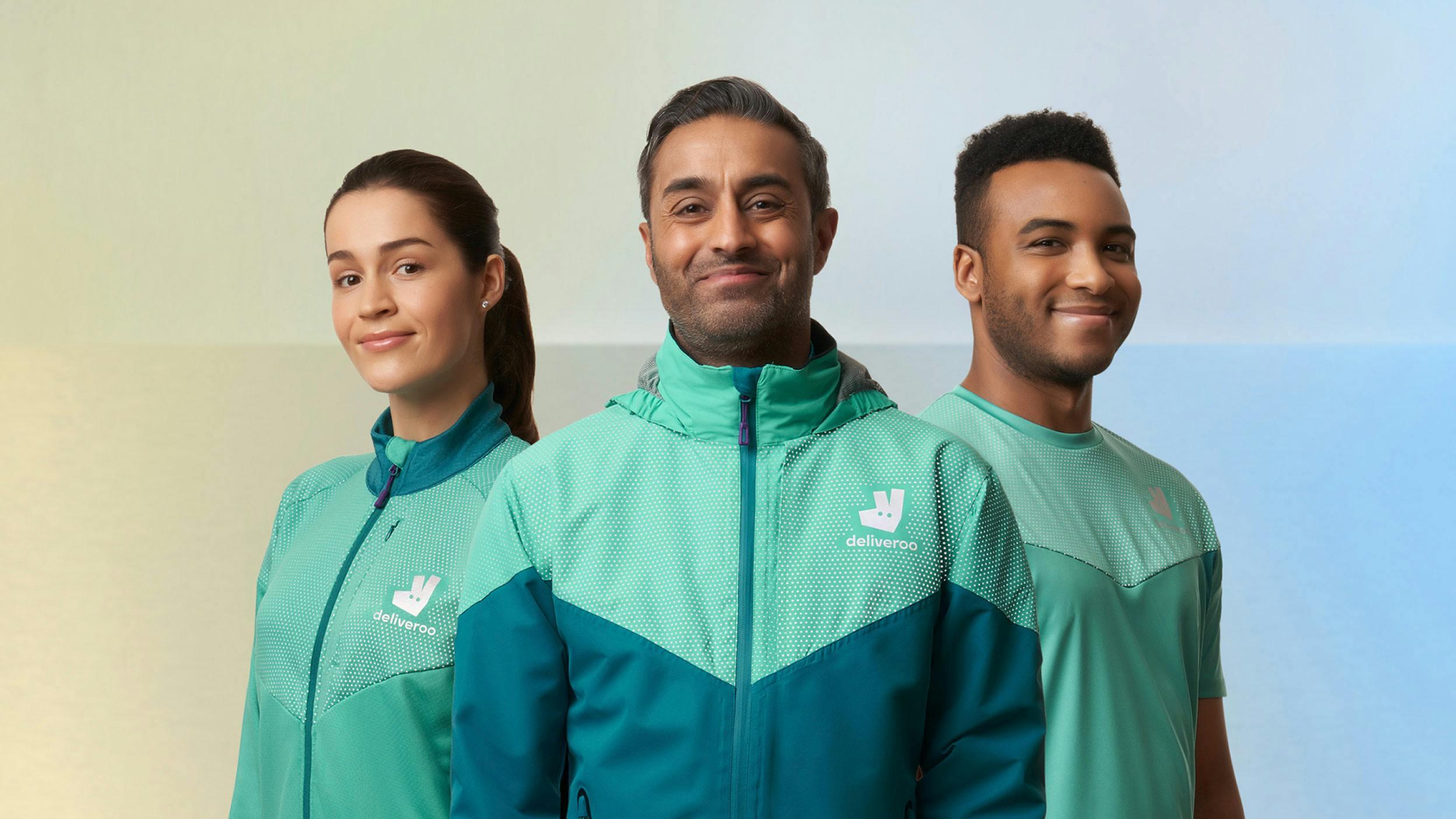An image of Deliveroo riders